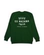 Sudadera Deus Ex Machina Tokyo Address Crew Verde para hombre posterior