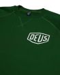 Sudadera Deus Ex Machina Tokyo Address Crew Verde para hombre logo Shield