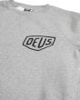 Sudadera Deus Ex Machina Venice Address Crew Grey Marle para hombre logo escudo
