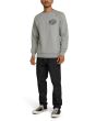 Hombre con Sudadera Deus Venice Address Crew Gris Jaspeado corte regular