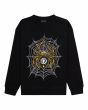 Sudadera Element Nocturnal Spider Boy negra para niños de 8 a 16 años
