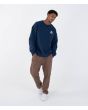 Hombre con Sudadera Hurley Ironclad Heavyweight Azul Marino ajuste relajado