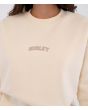 Mujer con sudadera Hurley Stadium Beige estampado acolchado delantero
