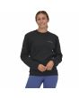 Mujer con Sudadera reciclada Patagonia Fitz Roy Icon Uprisal Negra Unisex 
