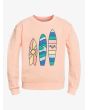 Sudadera Roxy Oh Happy Day rosa para niñas de 8 a 16 años