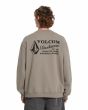 Hombre con sudadera Volcom Workwear Brindle posterior