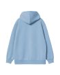 Sudadera con capucha Carhartt WIP W' Hooded Carhartt Sweatshirt Bluebird-Fleur De Sel para mujer posterior