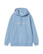 Sudadera con capucha Carhartt WIP W' Hooded Carhartt Sweatshirt Bluebird-Fleur De Sel para mujer