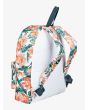 Mochila pequeña Roxy Sugar Baby Printed 16L blanca floral Posterior