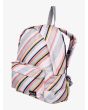 Mochila pequeña Roxy Sugar Baby Printed 16L rosa a rayas Lateral