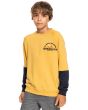 Niño con Sudadera sin capucha Quiksilver Open Spot amarilla 