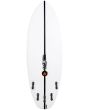 Tabla de surf Shortboard JS Surfboards Flame Fish Summer EPS 5'3 28,3 Litros Squash Tail Blanca bottom