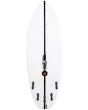 Tabla de surf Shortboard JS Surfboards Flame Fish Summer EPS 5'5 31,5 Litros Squash Tail Blanca bottom