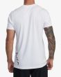 Hombre con Top de manga corta RVCA VA Sport Vent Blanco posterior