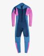 Neopreno con cremallera en la espalda Billabong Synergy GBS  4/3 azul para chica posterior