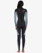 Mujer con Traje de Surf con Cremallera en la Espalda Billabong 4/3mm Foil Washed Black posterior
