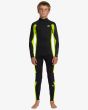 Niño con Traje de Surf con Cremallera en la Espalda Billabong 4/3mm Foil Fluro Lime