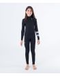Traje de neopreno con cremallera en el pecho Hurley Kid Advant 4/3mm Negro para niño 