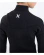 Niño con traje de surf con cremallera en el pecho Hurley Advant 5/3mm Negro costuras 