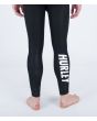 Hombre con traje de surf con cremallera en la espalda Hurley Advant 4/3mm Fullsuit Negro piernas