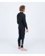 Hombre con traje de surf con cremallera en la espalda Hurley Advant 4/3mm Fullsuit Negro posterior derecha