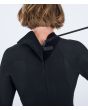 Hombre con traje de surf con cremallera en la espalda Hurley Advant 4/3mm Fullsuit Negro tirador