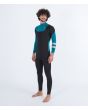 Hombre con traje de neopreno con cremallera en el pecho Hurley Advant 4/3mm Fullsuit Esmeralda izquierda