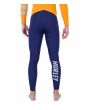 Hombre con traje de neopreno con cremallera en el pecho Hurley Advant 4/3mm Fullsuit Azul Marino y Naranja piernas