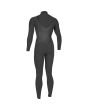Traje de neopreno con cremallera en el pecho O'Neill Ninja 5/4mm negro para mujer posterior