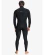 Hombre con Traje de surf con cremallera en el pecho Quiksilver Everyday Sessions 5/4/3mm negro posterior