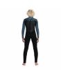 Niño con Traje de Neopreno con cremallera en la espalda Quiksilver Boy Prologue 4/3mm Negro y Azul posterior