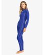 Mujer con Traje de Surf con Cremallera en el Pecho Roxy 5/4/3mm Elite Azul lateral