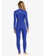 Mujer con Traje de Surf con Cremallera en el Pecho Roxy 5/4/3mm Elite Azul posterior
