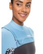 Mujer con neopreno con cremallera en el pecho Roxy Swell Series 4/3mm Jet Boy Blue Chest Zip