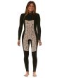 Mujer con traje de neopreno con cremallera en el pecho Sisstrevolution 7 Seas 5/4mm Negro interior