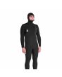 Hombre con Traje de neopreno con capucha y cremallera en el pecho Volcom Modulator 4/3mm negro derecha