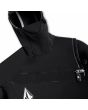 Traje de neopreno con capucha y cremallera en el pecho Volcom Modulator 4/3mm negro para hombre Chest Zip