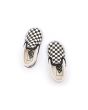 Zapatillas Vans Slip-On para bebé de 1 a 4 años blancas y negras con estampado Checkerboard superior