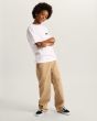 Niño con Camiseta de manga corta Vans Kids Double Standard blanca  ajuste clásico