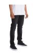Hombre con Pantalón Vaquero de corte ajustado DC Shoes Worker Slim Denim negro lavado derecha