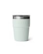 YETI vaso térmico Rambler Stackable Cup 16oz Ridgeline vista trasera con grabado YETI