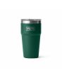 Vaso termo YETI Rambler Stackable Cup 20oz Black Forest Green con tapa MagSlider
