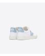 Zapatillas Veganas Veja Campo Canvas Blanco Azul Acero Unisex posterior