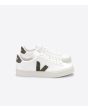 Zapatillas Ecológicas Veja Campo Chromefree White Kaki blancas con detalles en color caqui Unisex