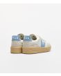 Zapatillas Veja V-90 Leather White Aqua Natural Unisex posterior
