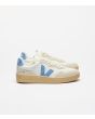 Zapatillas Veja V-90 Leather White Aqua Natural Unisex