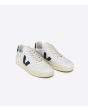 Zapatillas Veja V-90 Leather White Nautico Unisex frontal