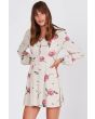 Mujer con Vestido Corto Amuse Society Easy On The Eyes blanco floral
