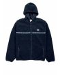 Chaqueta polar Vissla Legall Sherpa Zip Hoodie Negra para hombre