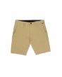 Pantalón chino corto híbrido Volcom Frickin Cross Shred Static 20' Caqui Oscuro para hombre